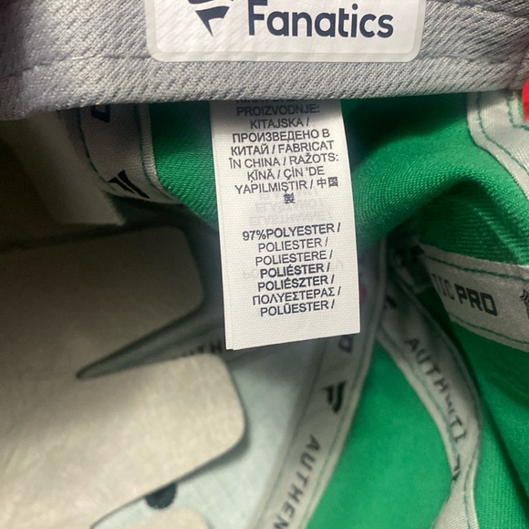 🆕 NHL Anaheim Ducks Fanatics Green Plaid Ball Hat, Snap Strap Adjustable🍀 - Picture 4 of 10